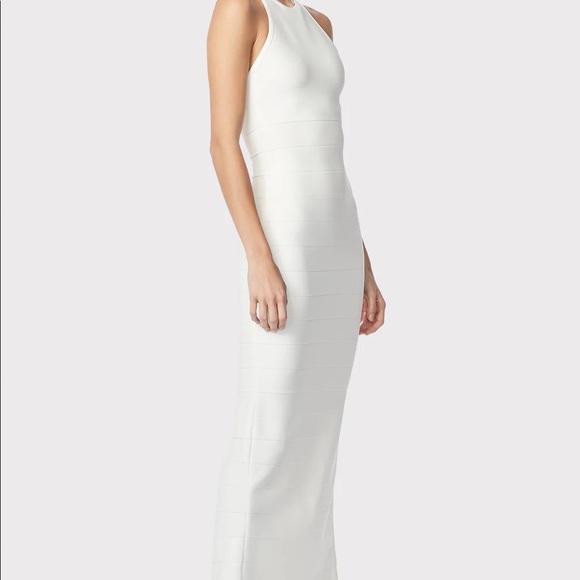 NWT Herve Leger Halter Icon Dress Medium - Picture 3 of 9